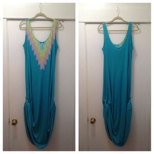 Vintage Y2K Wildfox Southwest grunge maxi in blue sz SM NWT new